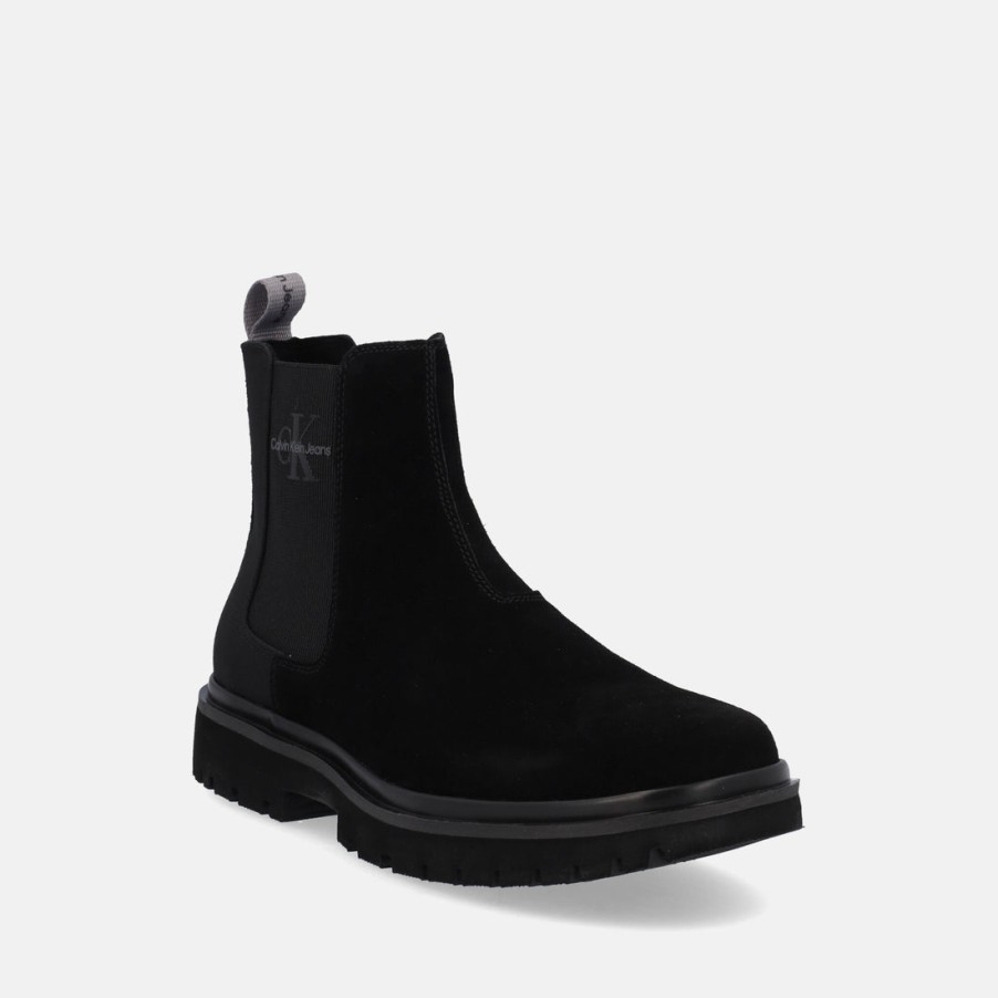 Uomo CALVIN KLEIN | Calvin Klein Eva Mid Chelsea Boot Suede