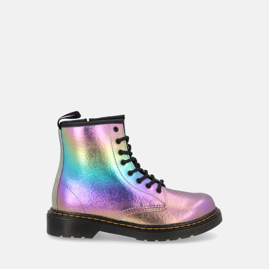 Bambini DR.MARTENS | Dr.Martens Multi Raimbow Crinkle